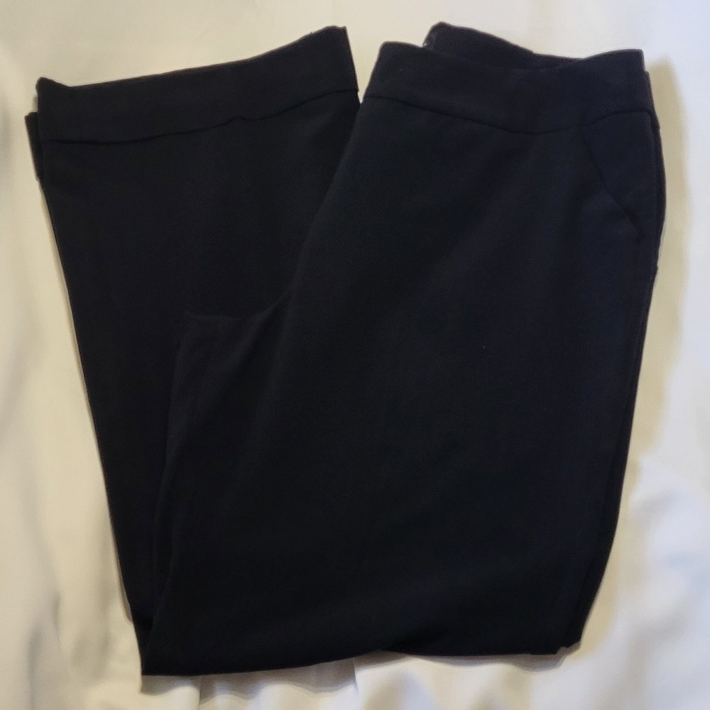 Investments Women's Black High Waisted Cuffed Slack/Dress Pants Size 14R 🐈 - Picture 5 of 10